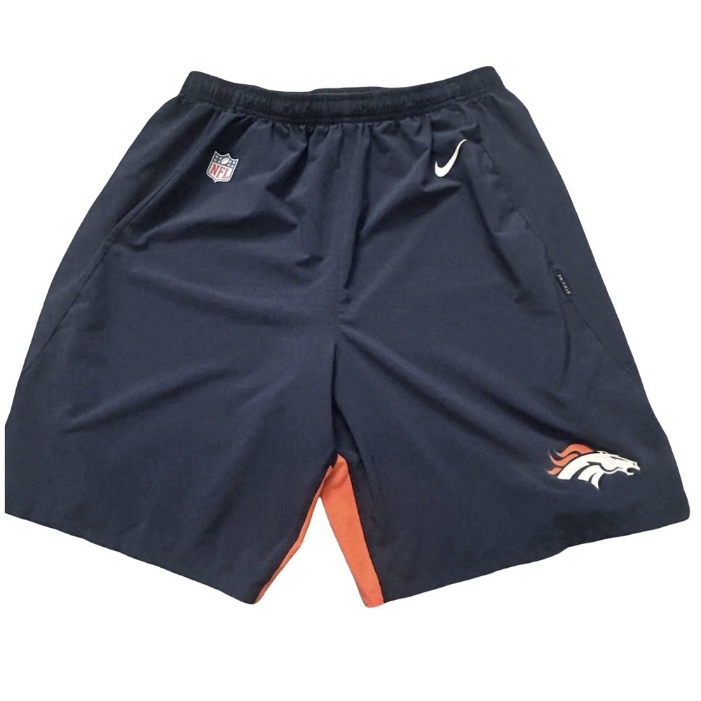 Denver Broncos Team Issued Nike Dri‑FIT On‑Field Practice Shorts XL